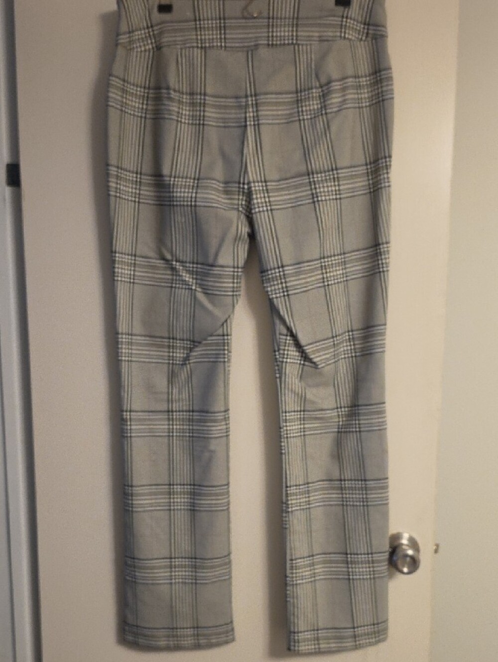 Gray Plaid Dress Pants - Picture 3 of 7